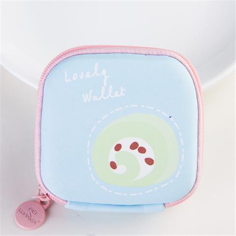 Portable Mini Color Cute Girl Cosmetics Jewelry Key Coin Purse Round Zipper Wallet-PA00925-Veeddydropshipping