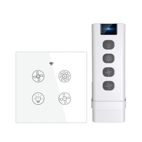 MOES New WiFi RF Smart Ceiling Fan Light Control Smart Life/Tuya APP-TI01127-Veeddydropshipping