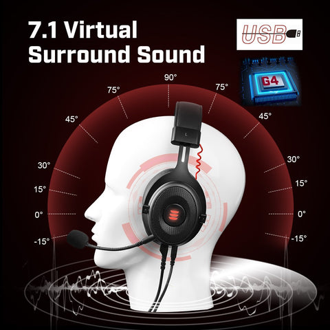 USB Headsets  Surround Sound   Gaming Overear Laptop-CO00405-Veeddydropshipping