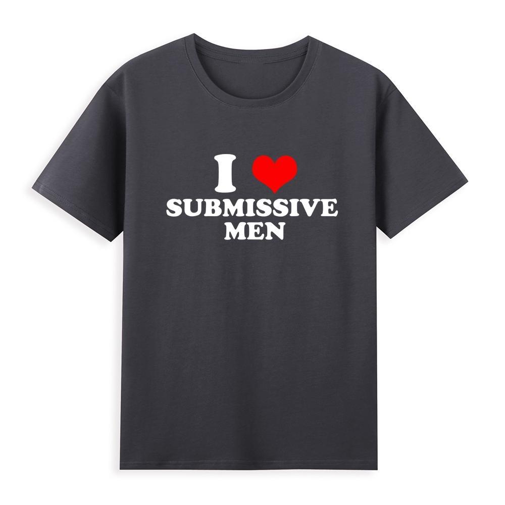 I Love Submission Men's Heart Pure Cotton EU Size T-shirt Japanese Men's-Veeddydropshipping