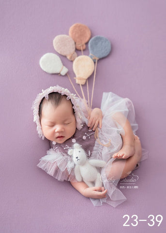 Baby Newborn Photography Props Girl Lace Princess Dress  Outfit Romper-TB00771-Veeddydropshipping
