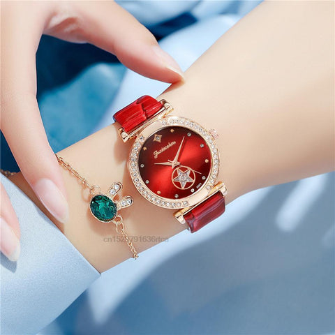 Fashion  Diamond Quartz Watch Wristwatches Elegant -JW00987-Veeddydropshipping
