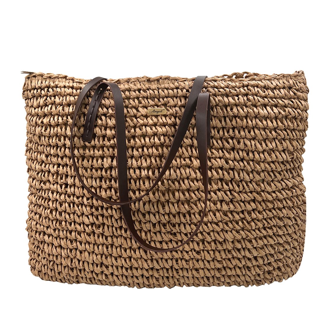 Women Summer Handbag Top Handle Fold Hollow Out Travel Holiday-BS00109-Veeddydropshipping