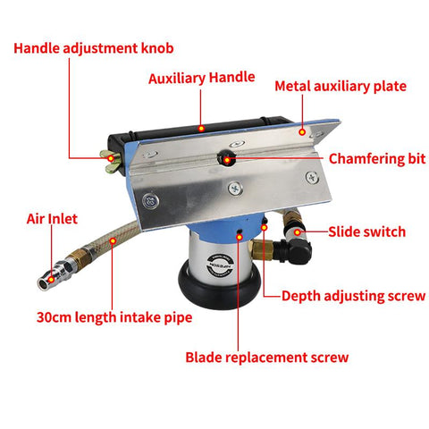 pneumatic chamfering machine portable  fixed deburring-TI00015-Veeddydropshipping