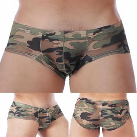 Camouflage Low Waist Underwear Boxers Shorts Underpants Small-MF01496-Veeddydropshipping