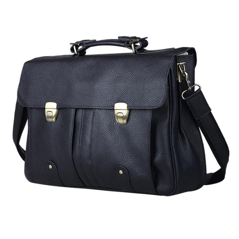 Business Bag Men Briefcase Leather 15&quot;inch Laptop Bag-BS00438-Veeddydropshipping