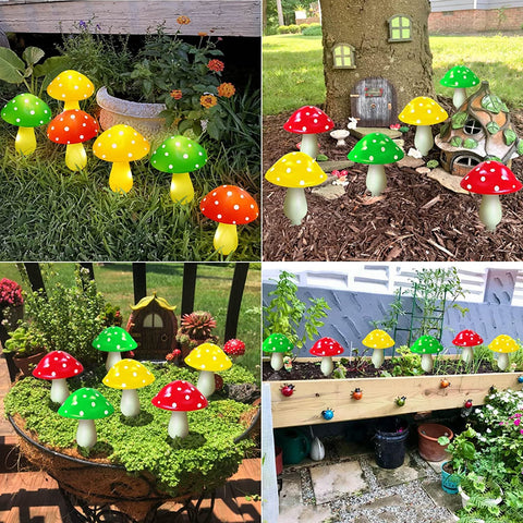 Solar Mushroom String Lights Smart Light Sense Garden Lights Outdoor-TI00832-Veeddydropshipping