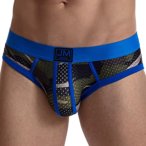 Print Briefs Sexy Low Waist Mesh Underwear-MF01514-Veeddydropshipping