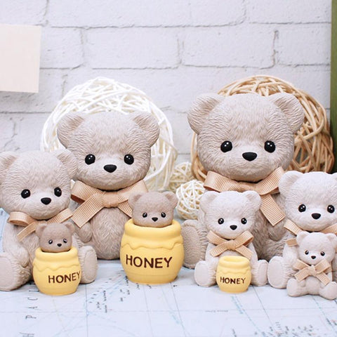 Korea teddy bear scented candle plaster-HA01213-Veeddydropshipping