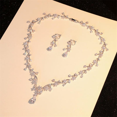 Jewelry Sets For Women S925 Sterling Luxury Babysbreath  -JW00342-Veeddydropshipping