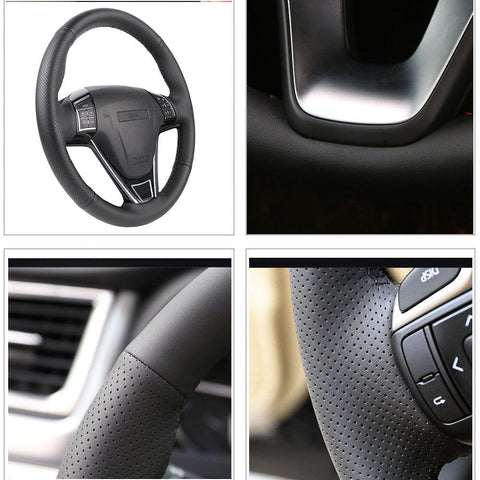 Wheel Cover For Kia Sorento 2015 Black Artificial Leather-AM01378-Veeddydropshipping