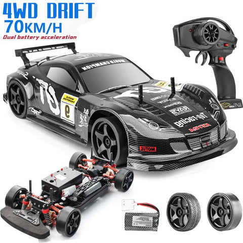 1:10 70km/h Remote Control Car 4wd High Speed Drift 2.4g Rc Car Shock-TB01460-Veeddydropshipping