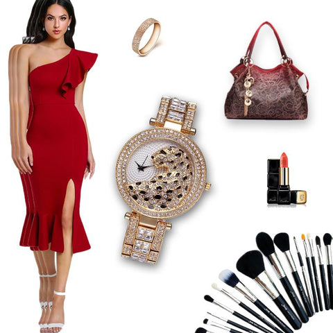 Quartz Fashion Bling Casual Ladies Quartz Watch-JW00915-Veeddydropshipping
