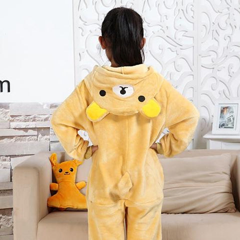 Kids Kigurumi Panda Pajamas Bear Children Baby Animal Overalls Jumpsuit-TB01041-Veeddydropshipping