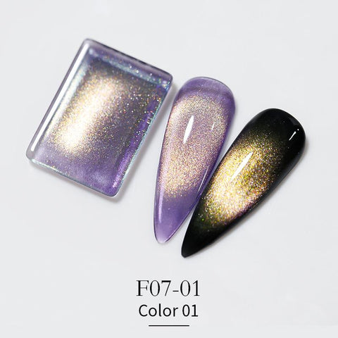 Crystal Cat Eye Gel Nail Polish 9D Aurora Cat Eye Gel -BH00992-Veeddydropshipping