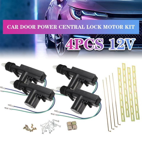 4Pcs 12V 2 Wire Car Door Power Central Lock  Actuator Auto-AM00595-Veeddydropshipping