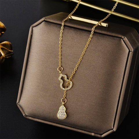 Luxury Zircon Crystal Pendant Necklaces For Women -JW01181-Veeddydropshipping