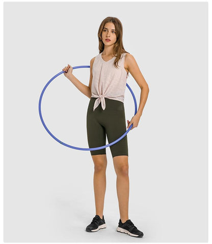 Womens Clothing Yoga Tank Top Gym Sports Top Jacquard Fabric Crop Outdoor Jogging -OS00903-Veeddydropshipping