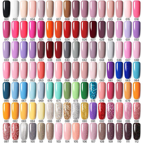 7ml Glitter UV Gel Nail Polish Semi Permanent Nude Color -BH01002-Veeddydropshipping