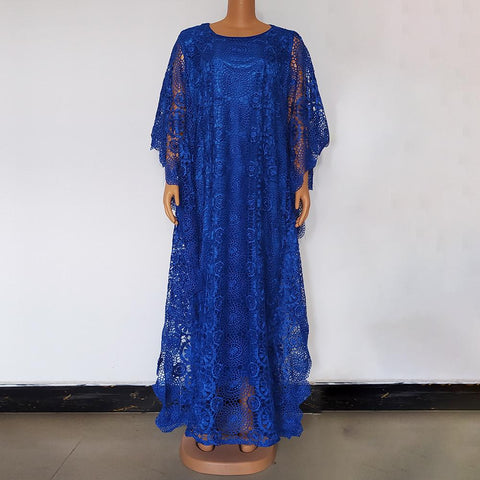Women African Evening Maxi Dress-WF01657-Veeddydropshipping