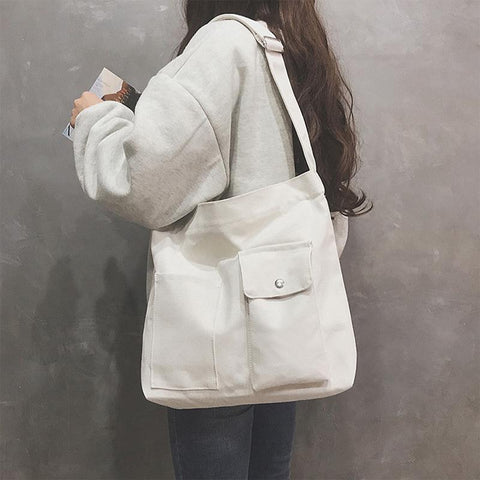 Handbags Student Canvas Casual Simple Messenger Crossbody Shoulder-BS00111-Veeddydropshipping