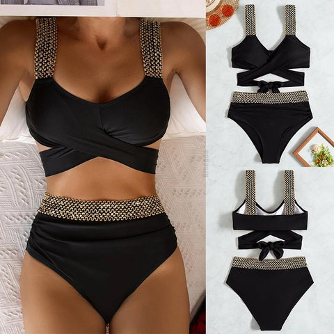 Push Up Women Swimsuit One Piece Sexy Swimwear Women 2023 Bath Suit Stitch Detail -OS00074-Veeddydropshipping