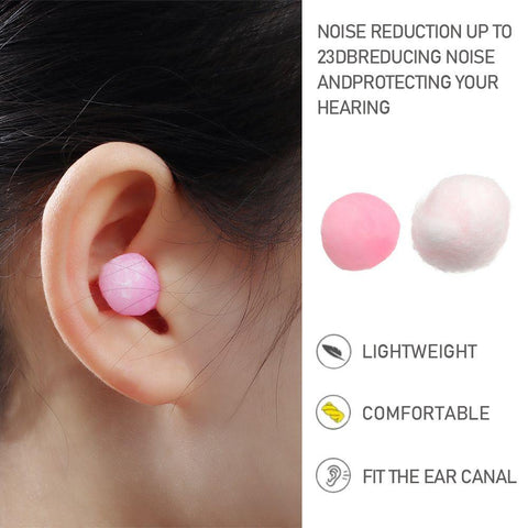 Portable Soundproof Hearing Protection Soft Swimming Ear Plugs Noise Reduction -OS00200-Veeddydropshipping