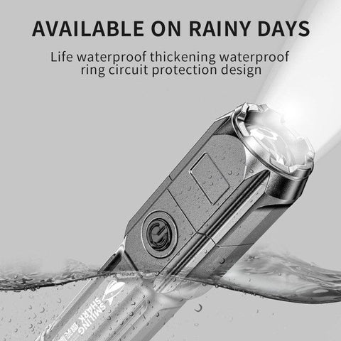 ABS Strong Light Focusing Flashlight Outdoor Portable Household-TI00774-Veeddydropshipping