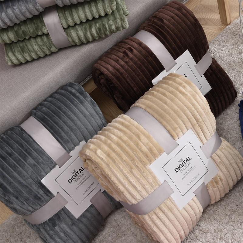 Warm Bed Cover Flannel Fleece Sofa Blankets-HA00445-Veeddydropshipping