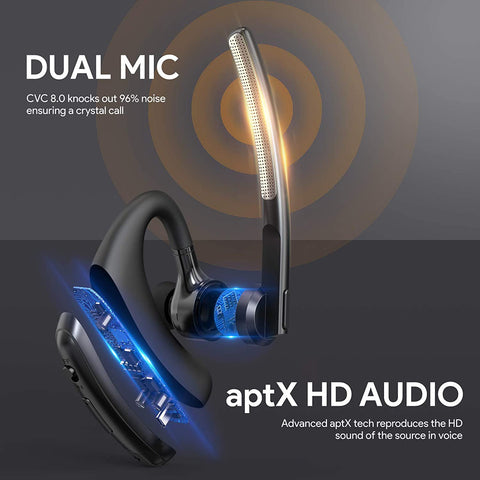 Newest K20 Wireless Earphones Bluetooth 5.2 Headphones Business Noise -CE01150-Veeddydropshipping