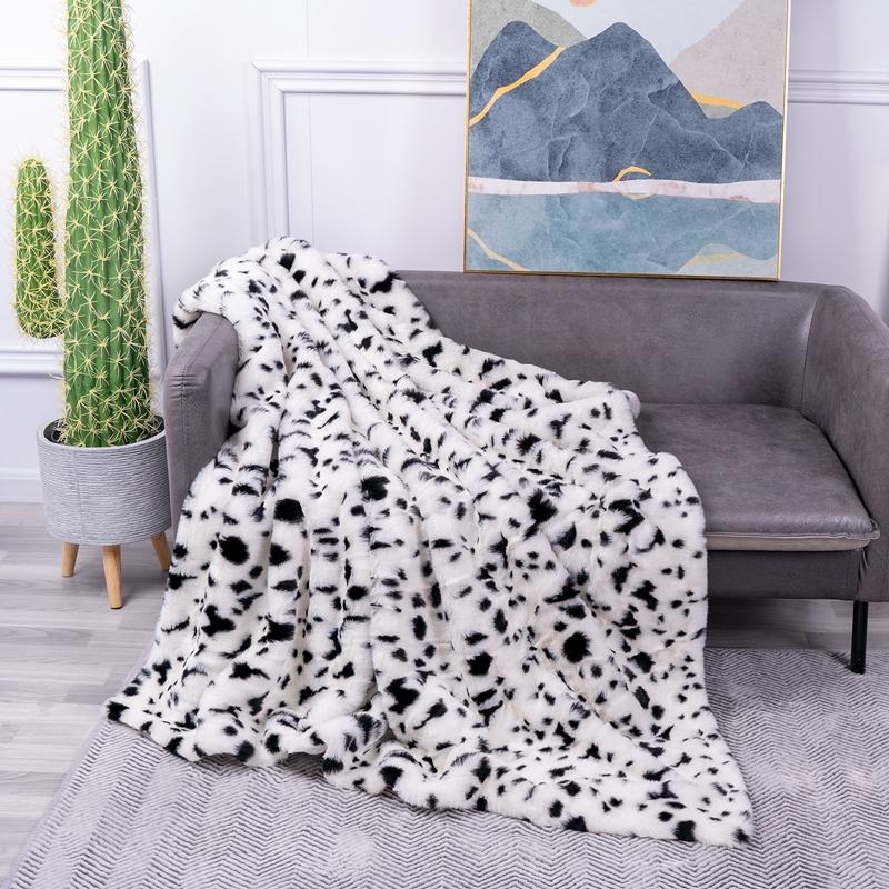 Faux Fur Blanket Soft Warm Couch Sofa-HA00397-Veeddydropshipping