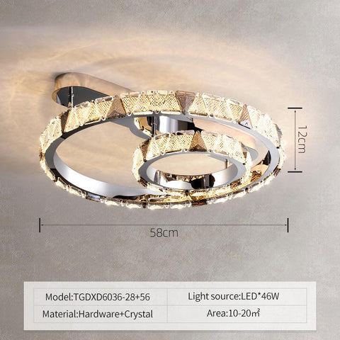 Modern Luxury LED Ceiling Lights Crystal-TI00267-Veeddydropshipping