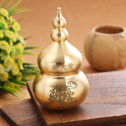 Chinese Brass Gourd Treasure Statue Home Decoration-HA00330-Veeddydropshipping