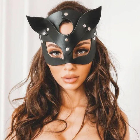 Sexy Leather Mask Bunny Girl Cosplay-WF01483-Veeddydropshipping
