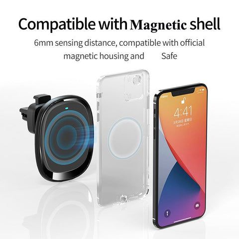Magnetic Wireless Car Charger 15W Qi Car Charger-PA01110-Veeddydropshipping