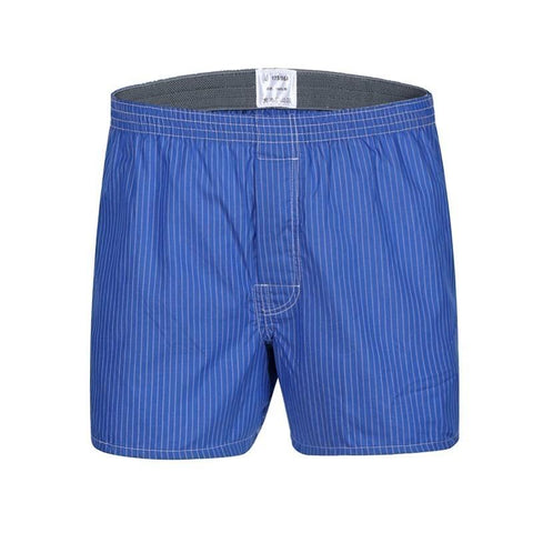 Shorts Casual Cotton Sleep Underpants High Quality Brands Plaid Loose-MF01612-Veeddydropshipping
