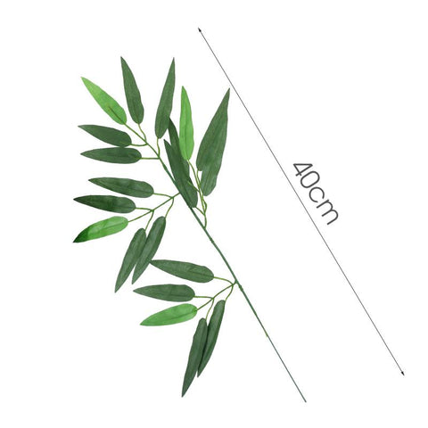 Artificial Bamboo Leaf Fake Branches Green Plants-HA00713-Veeddydropshipping