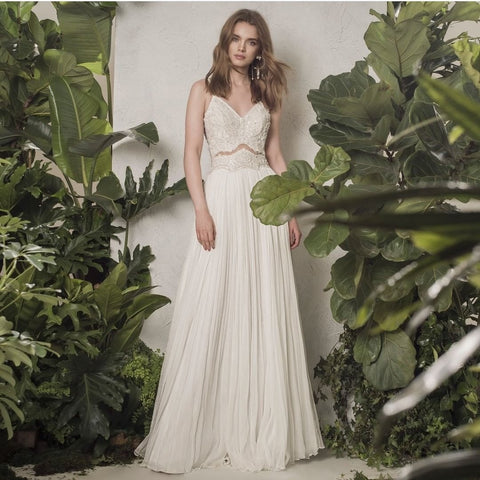 Sexy Sapghetti Straps Wedding Dress-WF01561-Veeddydropshipping