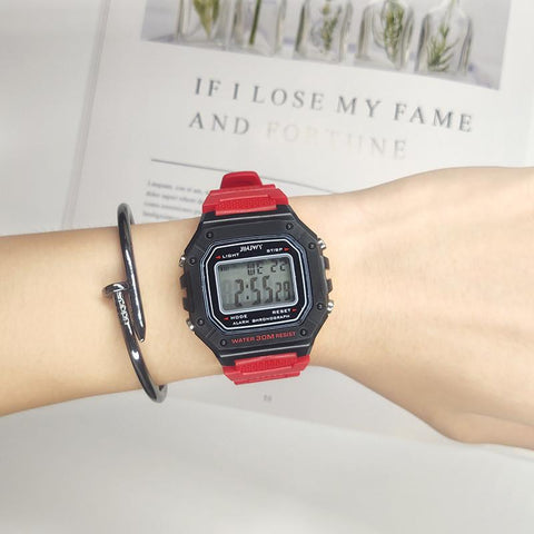 Mens Watches Luxury Led Electronic Clock Waterproof Square-JW00742-Veeddydropshipping