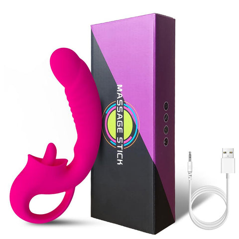 Clitoral Licking G Spot Vibrator Realistic Dildo Clitoralis Stimulator  -BH01255-Veeddydropshipping