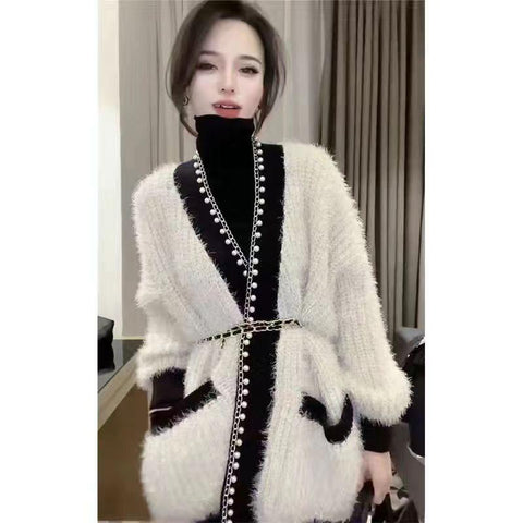 Women Sweater Cardigan Jacket Korean Vintage Casual Sweater-Veeddydropshipping