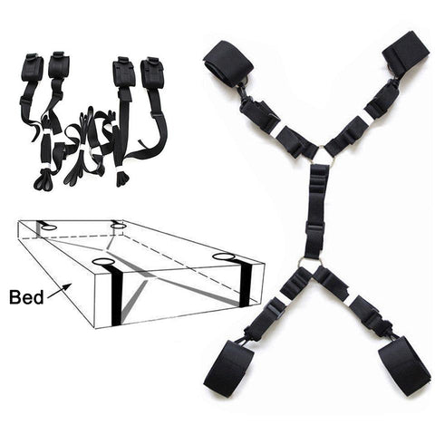 Bed Bondage Handcuffs Ankle Cuffs Set BDSM Restraint Fetish Slave Erotic -BH01201-Veeddydropshipping
