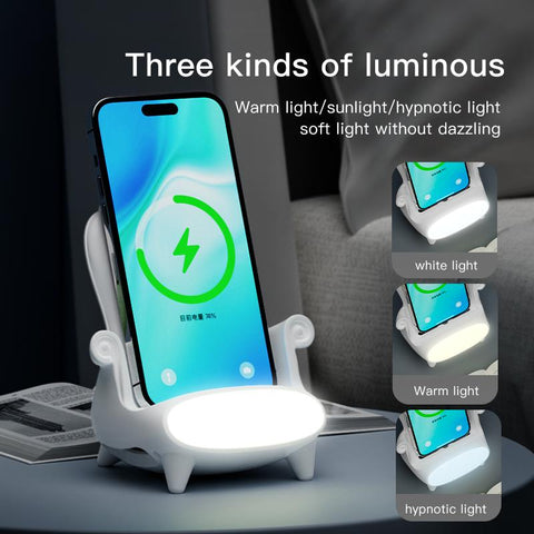 Desk Phone Holder 15W Fast Charge Stand with LED-Veeddydropshipping