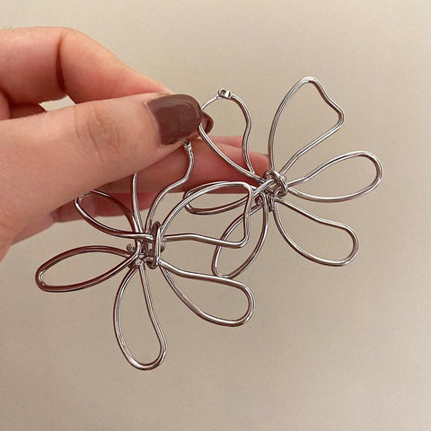 Jewelry Big Flower Earrings Popular Style Elegant Temperament -JW01414-Veeddydropshipping