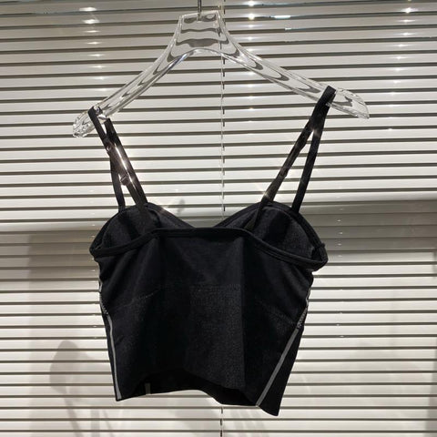 Woman Tank Tops Sexy Diamond Party  Bustier y2k Clothes-WF00058-Veeddydropshipping