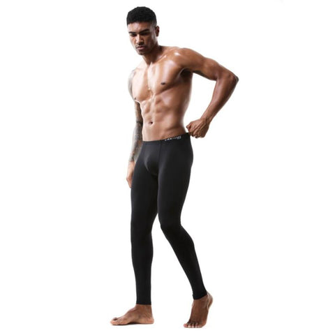 Men Sexy Long John High Elastic Tights  Homewear-MF01543-Veeddydropshipping