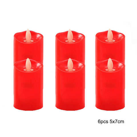 Candles Lights Operated Plastic Pillar Flickering Candle-HA00347-Veeddydropshipping