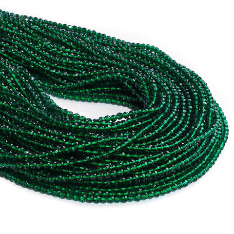 Natural Stone Beads Green Emeralded Loose for Jewelry Making -JW01529-Veeddydropshipping