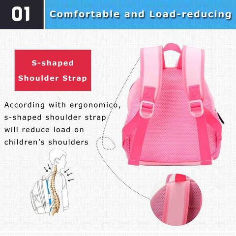 Toddler Cute Kid Baby Kindergarten Schoolbag 3D Cartoon-TB00030-Veeddydropshipping