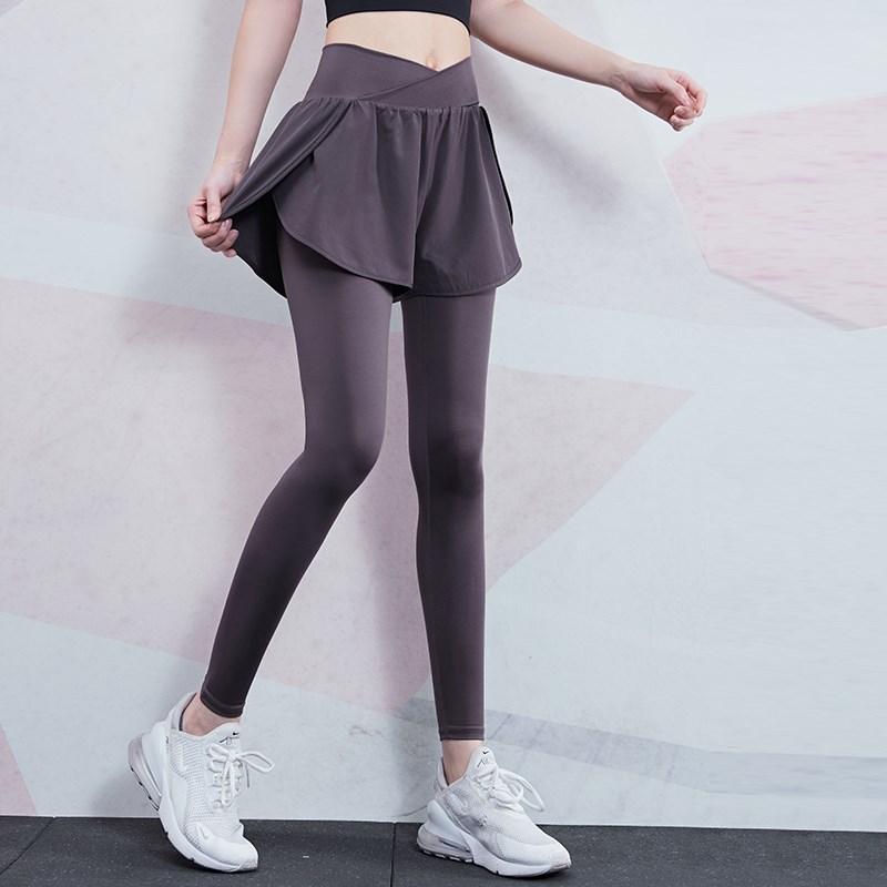 Vansydical Yoga Leggings Women 2 in 1Running Jogging Tights Femme -OS00750-Veeddydropshipping